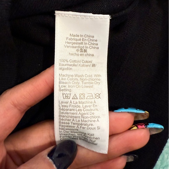 🔥J.Crew Black Sweater with Leopard Heart🔥 - Picture 6 of 6